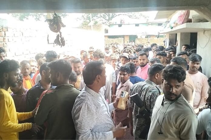 Police investigation at crime scene in Giridih where father killed three daughters